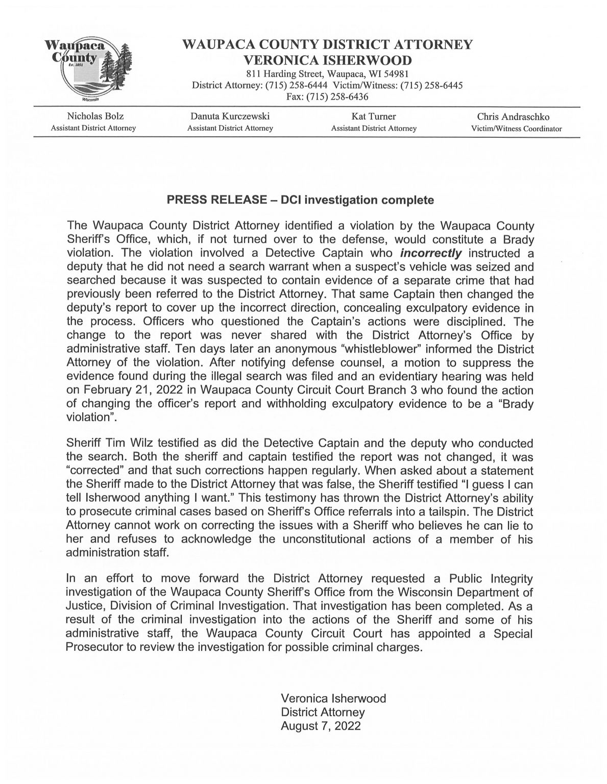 Whby Waupaca County officials trade accusations of wrongdoing | Razor 94.7 ...